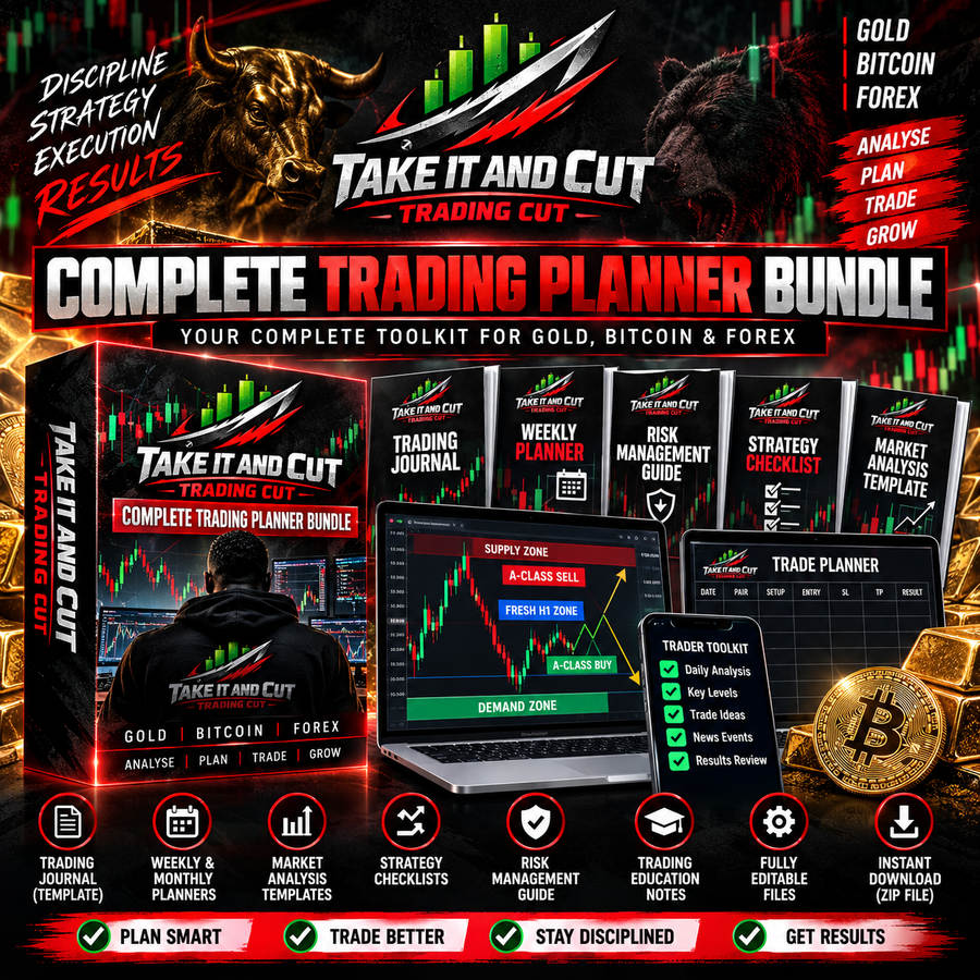 TAKE IT AND CUT Trading Cut Complete Trading Planner Bundle promotional cover